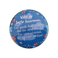 Blikje voor de beste buurman / kado / snoepblik / bonbon cadeau